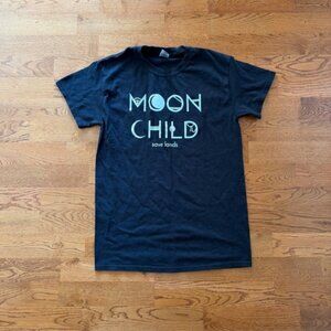wholesome culture moon child graphic t shirt black tee hippie short sleeve earth